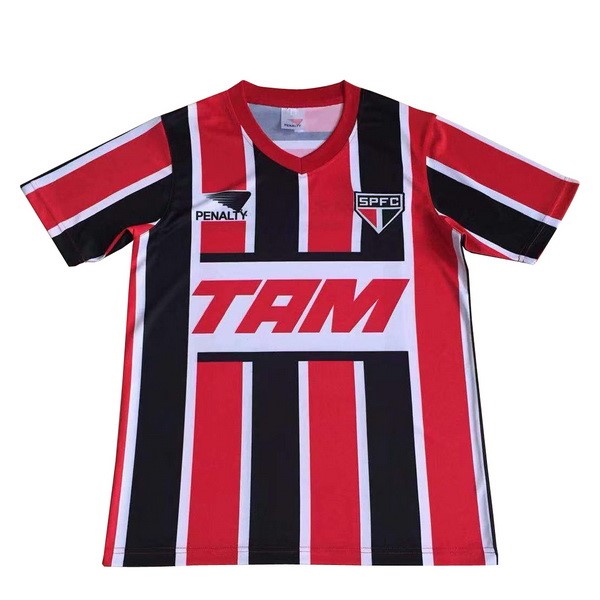 Tailandia Camiseta São Paulo Segunda equipación Retro 1993 Rojo Negro